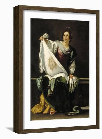 Saint Veronica, 1620-1625-Bernardo Strozzi-Framed Giclee Print