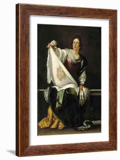 Saint Veronica, 1620-1625-Bernardo Strozzi-Framed Giclee Print