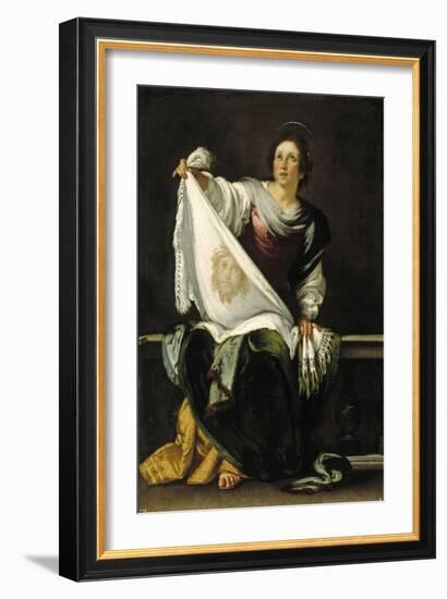 Saint Veronica, 1620-1625-Bernardo Strozzi-Framed Giclee Print