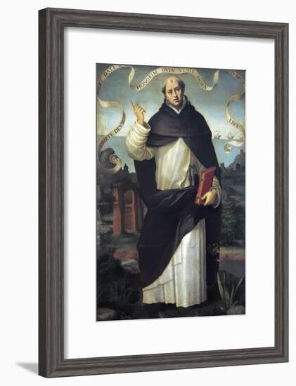 Saint Vincent Ferrer-Juan De juanes-Framed Art Print