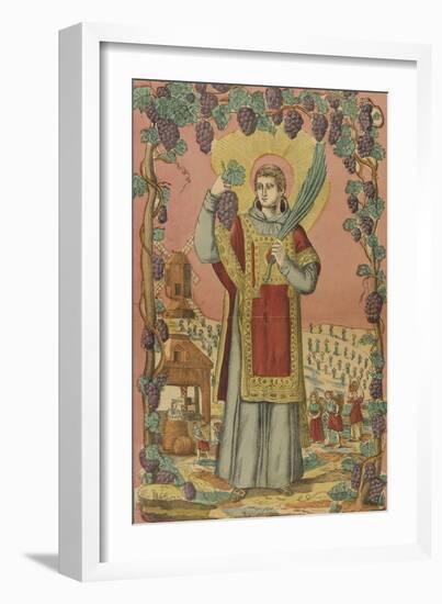 Saint Vincent, patron des vignerons-null-Framed Giclee Print