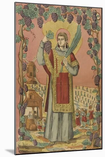 Saint Vincent, patron des vignerons-null-Mounted Giclee Print