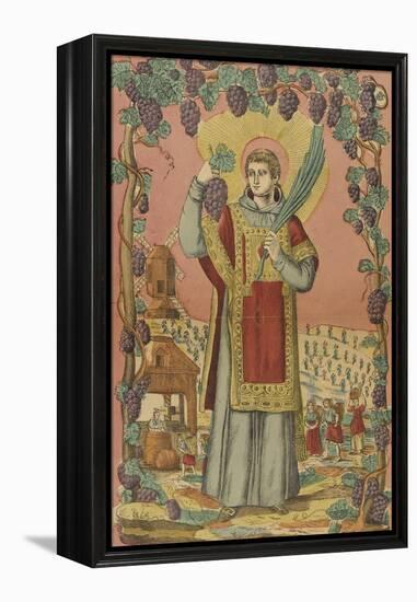 Saint Vincent, patron des vignerons-null-Framed Premier Image Canvas