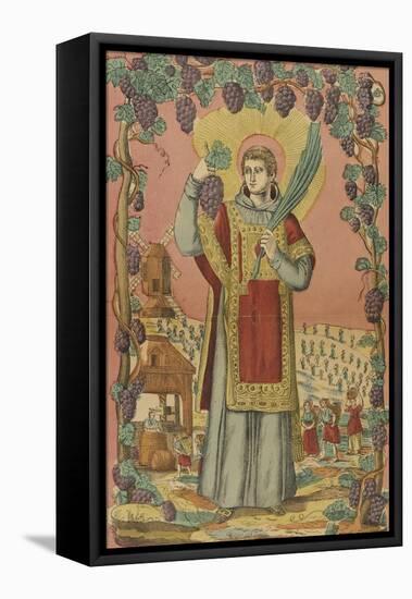 Saint Vincent, patron des vignerons-null-Framed Premier Image Canvas