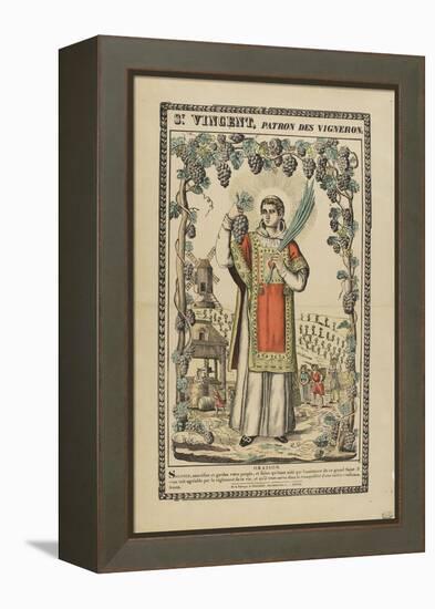 Saint Vincent, patron des vignerons-null-Framed Premier Image Canvas