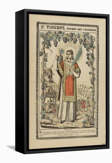 Saint Vincent, patron des vignerons-null-Framed Premier Image Canvas