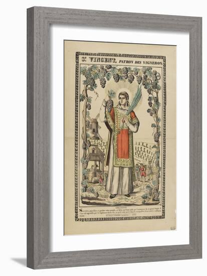 Saint Vincent, patron des vignerons-null-Framed Giclee Print