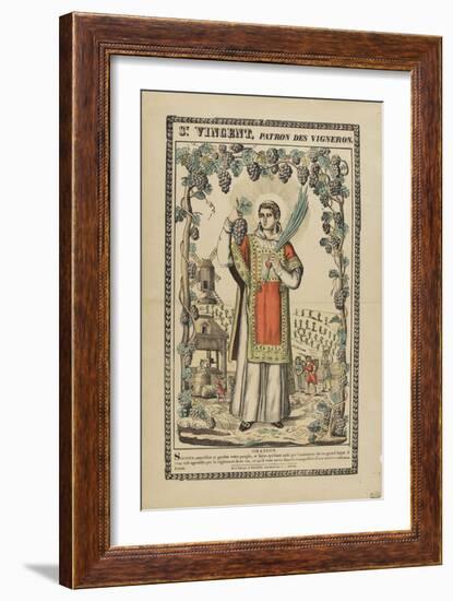 Saint Vincent, patron des vignerons-null-Framed Giclee Print