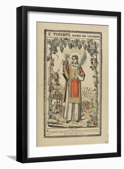 Saint Vincent, patron des vignerons-null-Framed Giclee Print