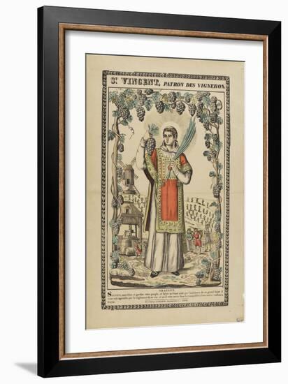 Saint Vincent, patron des vignerons-null-Framed Giclee Print