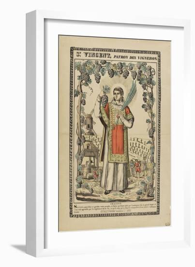 Saint Vincent, patron des vignerons-null-Framed Giclee Print