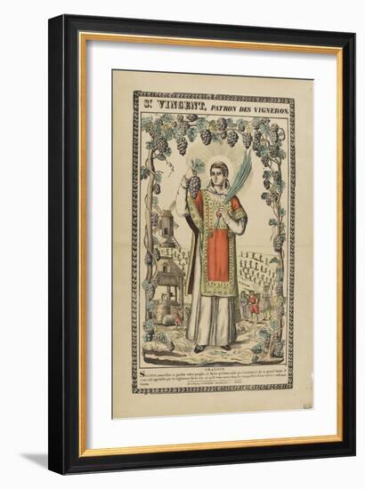 Saint Vincent, patron des vignerons-null-Framed Giclee Print