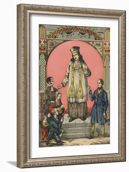 Saint Yves de Tréguier, patron des avocats-null-Framed Giclee Print