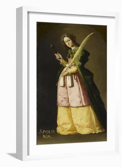 Sainte Apolline-Francisco de Zurbarán-Framed Giclee Print