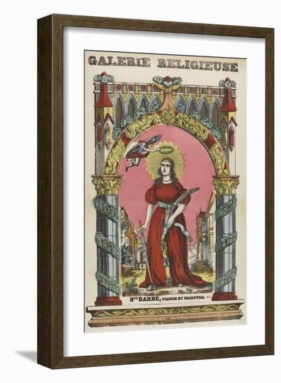 Sainte Barbe, vierge et martyre-null-Framed Giclee Print