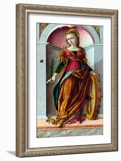 Sainte Catherine D'alexandrie  (Saint Catherine of Alexandria) Peinture De Carlo Crivelli (Vers 14-Carlo Crivelli-Framed Giclee Print