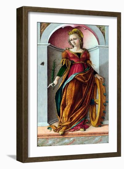 Sainte Catherine D'alexandrie  (Saint Catherine of Alexandria) Peinture De Carlo Crivelli (Vers 14-Carlo Crivelli-Framed Giclee Print