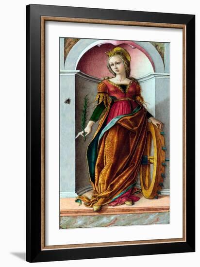 Sainte Catherine D'alexandrie  (Saint Catherine of Alexandria) Peinture De Carlo Crivelli (Vers 14-Carlo Crivelli-Framed Giclee Print