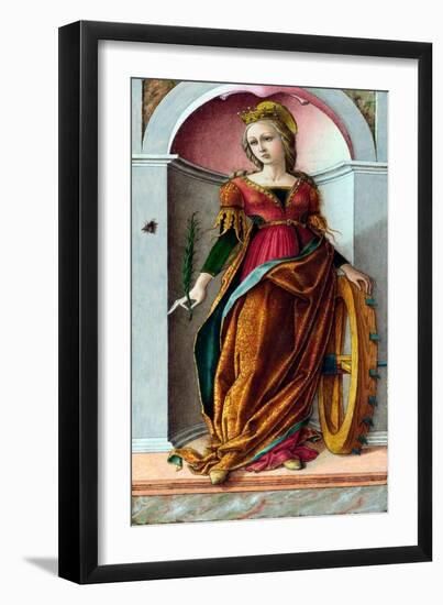 Sainte Catherine D'alexandrie  (Saint Catherine of Alexandria) Peinture De Carlo Crivelli (Vers 14-Carlo Crivelli-Framed Giclee Print