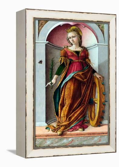 Sainte Catherine D'alexandrie  (Saint Catherine of Alexandria) Peinture De Carlo Crivelli (Vers 14-Carlo Crivelli-Framed Premier Image Canvas