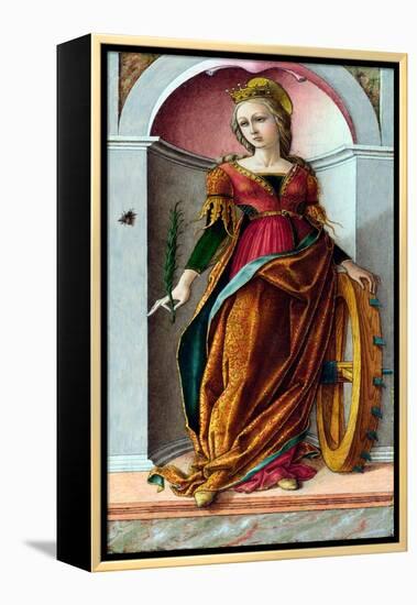 Sainte Catherine D'alexandrie  (Saint Catherine of Alexandria) Peinture De Carlo Crivelli (Vers 14-Carlo Crivelli-Framed Premier Image Canvas