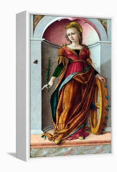 Sainte Catherine D'alexandrie  (Saint Catherine of Alexandria) Peinture De Carlo Crivelli (Vers 14-Carlo Crivelli-Framed Premier Image Canvas