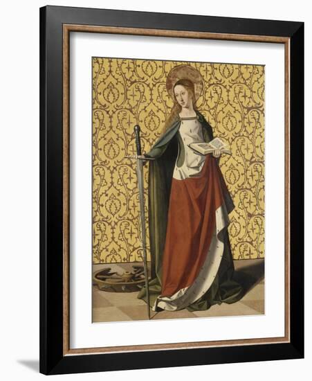 Sainte Catherine d'Alexandrie-Josse Lieferinxe-Framed Giclee Print