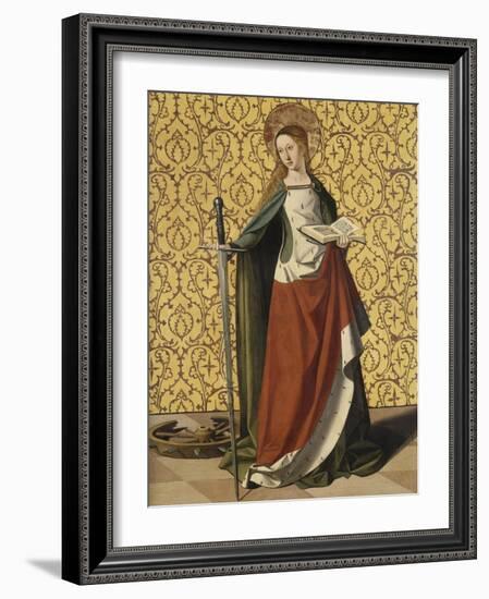 Sainte Catherine d'Alexandrie-Josse Lieferinxe-Framed Giclee Print