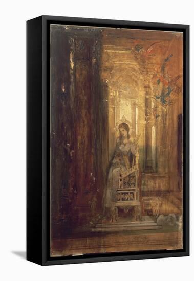 Sainte Cécile-Gustave Moreau-Framed Premier Image Canvas