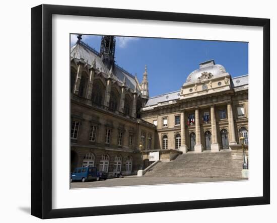 Sainte-Chapelle and Palais De Justice, Ile De La Cite, Paris, France, Europe-Pitamitz Sergio-Framed Photographic Print