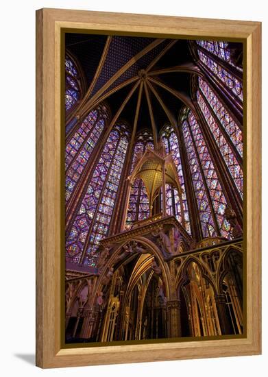 Sainte-Chapelle Interior, Paris, France, Europe-Neil Farrin-Framed Premier Image Canvas