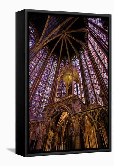 Sainte-Chapelle Interior, Paris, France, Europe-Neil Farrin-Framed Premier Image Canvas