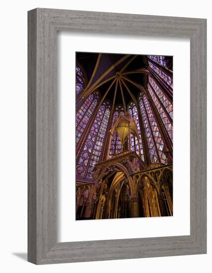 Sainte-Chapelle Interior, Paris, France, Europe-Neil Farrin-Framed Photographic Print