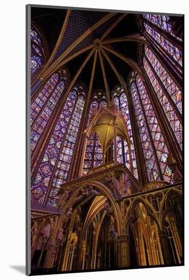 Sainte-Chapelle Interior, Paris, France, Europe-Neil Farrin-Mounted Photographic Print