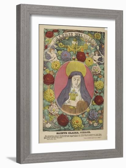 Sainte Claire, vierge-null-Framed Giclee Print