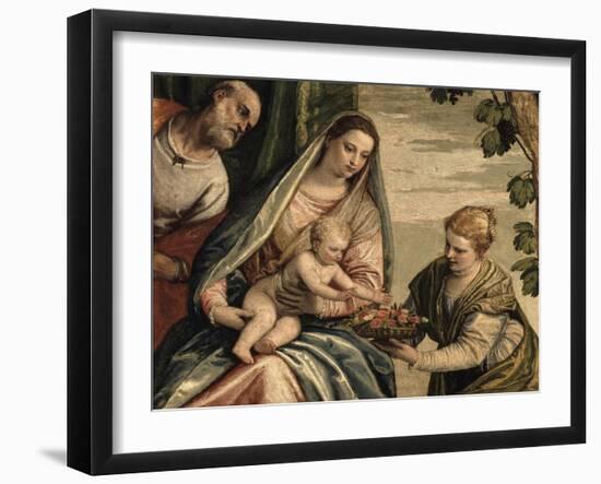 Sainte Famille avec sainte Dorothée-Paolo Véronèse-Framed Giclee Print