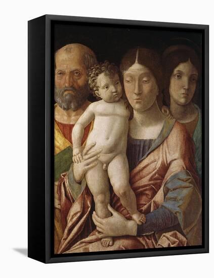 Sainte famille avec une sainte-Andrea Mantegna-Framed Premier Image Canvas