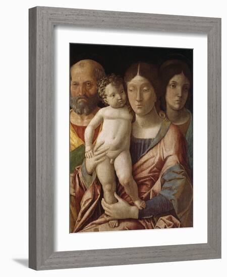 Sainte famille avec une sainte-Andrea Mantegna-Framed Giclee Print