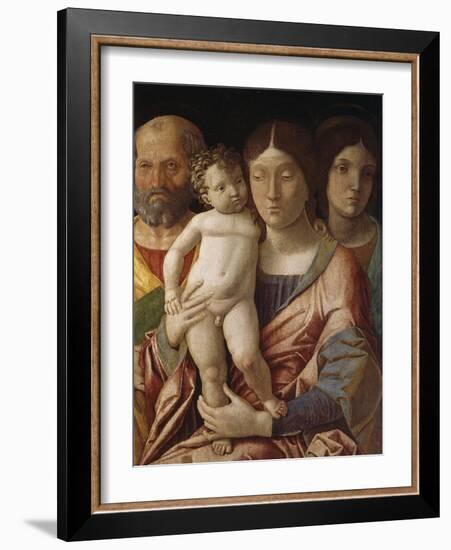 Sainte famille avec une sainte-Andrea Mantegna-Framed Giclee Print