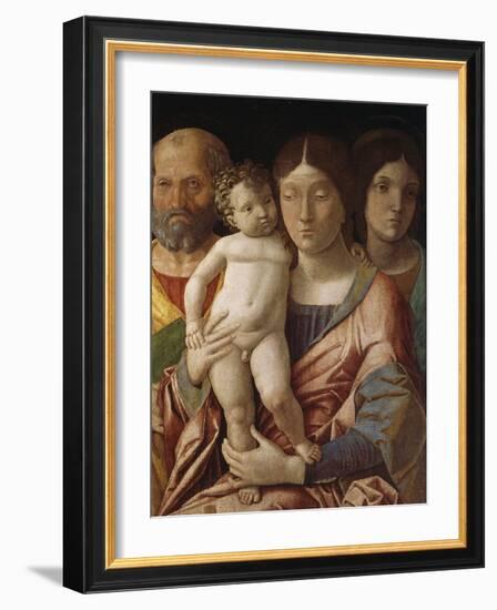 Sainte famille avec une sainte-Andrea Mantegna-Framed Giclee Print