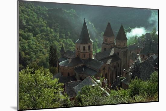 Sainte-Foy Church, Conques, Aveyron, 1035-1060-null-Mounted Giclee Print