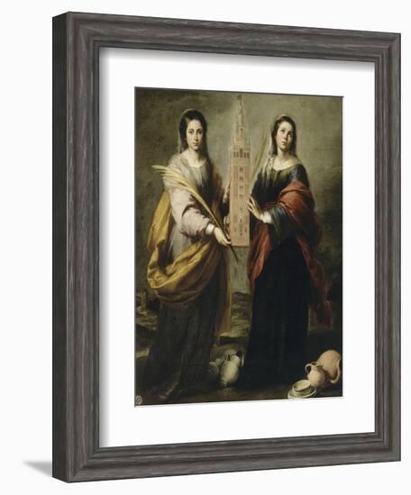 Sainte Juste et sainte Rufine-Bartolome Esteban Murillo-Framed Giclee Print