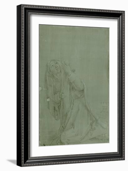 Sainte Madeleine à genoux au pied de la croix-Albrecht Dürer-Framed Giclee Print