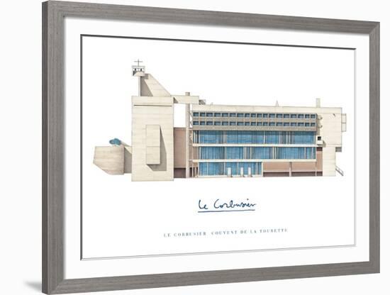 Sainte Marie de La Tourette, Lyon-Le Corbusier-Framed Art Print