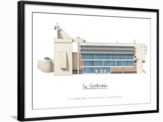 Sainte Marie de La Tourette, Lyon-Le Corbusier-Framed Art Print