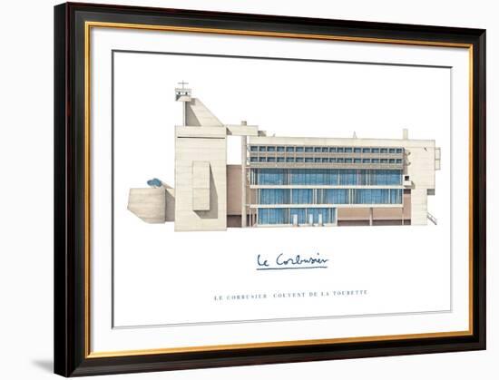 Sainte Marie de La Tourette, Lyon-Le Corbusier-Framed Art Print