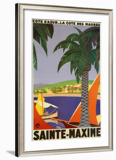 Sainte-Maxime-Roger Broders-Framed Art Print