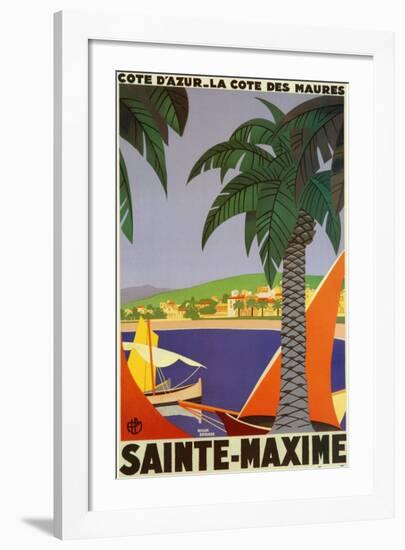 Sainte-Maxime-Roger Broders-Framed Art Print