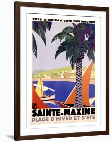 Sainte-Maxime-Roger Broders-Framed Giclee Print