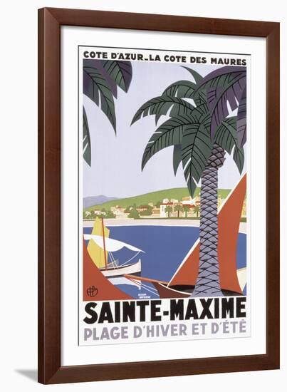 Sainte Maxime-Roger Broders-Framed Giclee Print